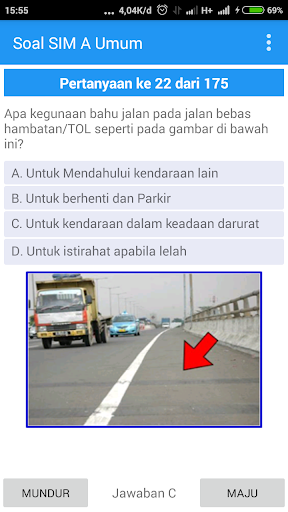 Soal Latihan SIM A Umum Screen 2