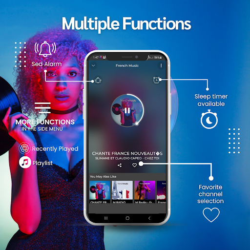 Screenshot of French Music app