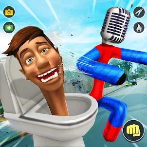 Download & Play Toilet Monster Rope Game on PC with NoxPlayer
