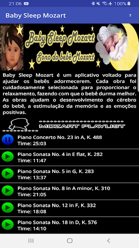 Android application Baby Sleep Mozart screenshort