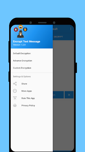 Encrypt Text Messages Screen 2