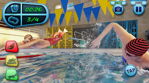 Swimming Pool Water Race Game Screen 3