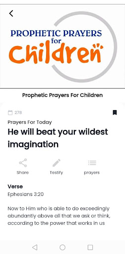 Prophetic Prayers For Children Screen 3
