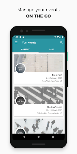Android application Eventory Operator screenshort