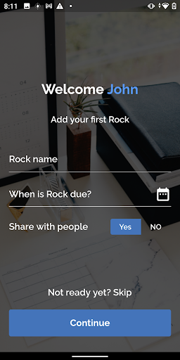 My Rocks Screen 2