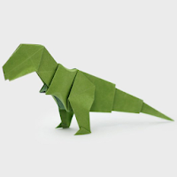 Оригами динозавры. Идеи и схем