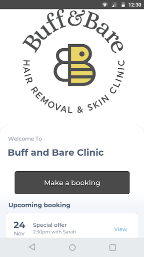 Android application Buff and Bare Clinic screenshort