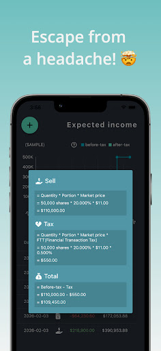 Employee Stock Option Calc. Screen 3