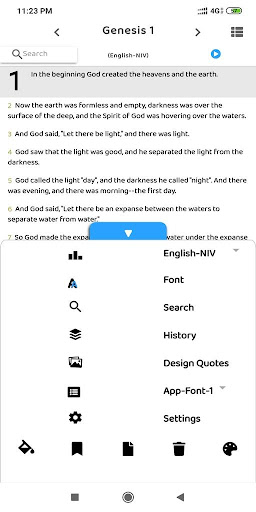 Android application The Light (English Bible) screenshort