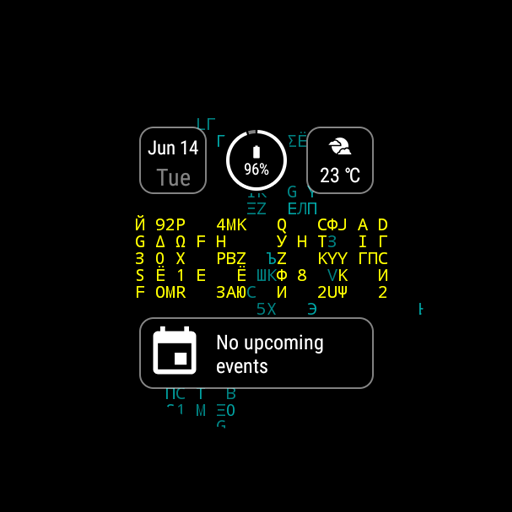 Text Grid Watch Face logo
