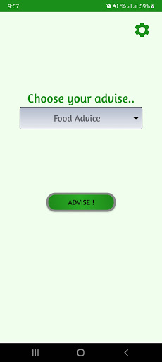 Android application Advise Me screenshort