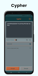 Cypher - text encryption
