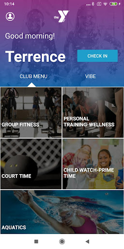 Android application Racine Family YMCA screenshort