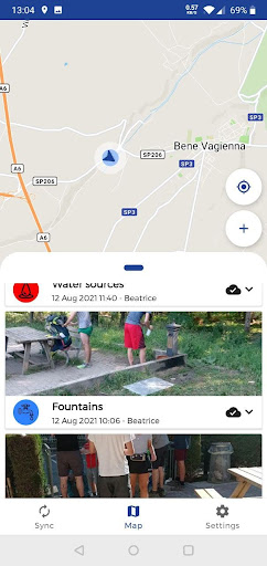 Android application 3Map screenshort