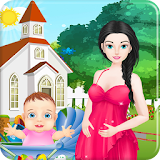 Mommy birth easter games icon
