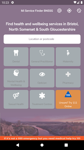 Android application Mi Service Finder screenshort