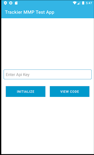 Android application Trackier MMP Test App screenshort