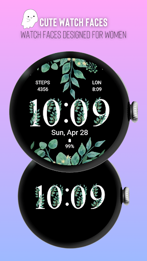 Floral Watch Face for Women 1 Screenshot 1 - AppWisp.com
