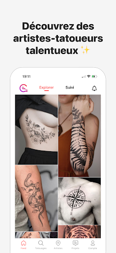 Android application GoTattoo - Tatouage & Tatoueur screenshort