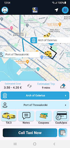 Android application TAXI 18300 screenshort