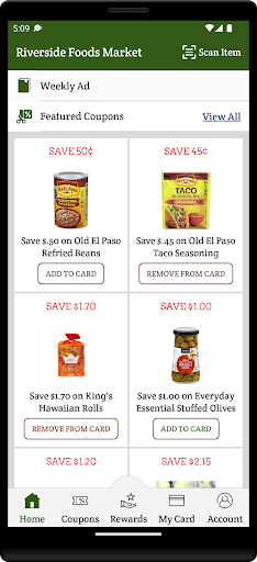 Android application Riverside Foods Market screenshort