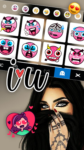Sexy Eyes Cool Keyboard Backgr Screen 3