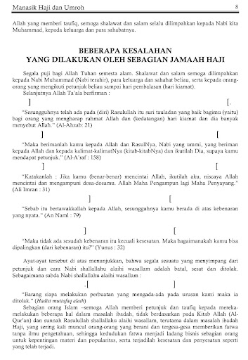 Manasik Haji Dan Umrah