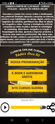 Android application RADIO ANOS 80 screenshort