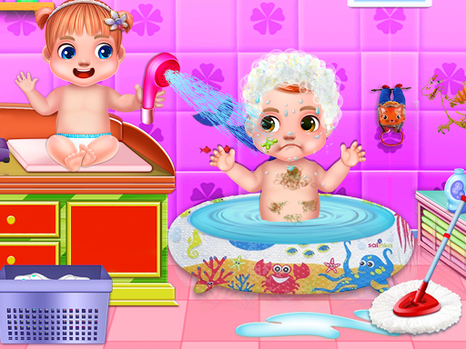Twin Baby Care Girls Game - Babysitter Games