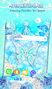 Diamond Butterfly Wallpaper HD