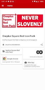 Quadratisches rotes Symbolpaket Oneplus S Screenshot