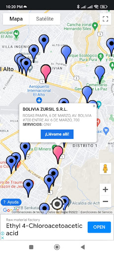 Android application Estación de Servicios Bolivia screenshort