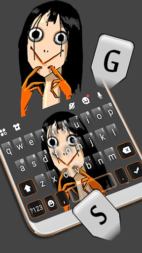 Creepy Momo 2 Keyboard Theme Screen 2