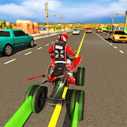 Light ATV quad bike 2020: Traffic racing games