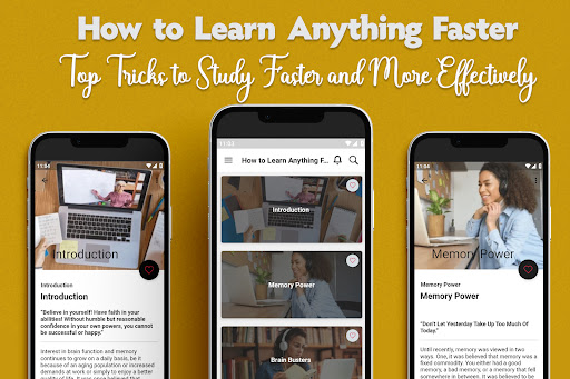 Android application Comment apprendre plus vite screenshort