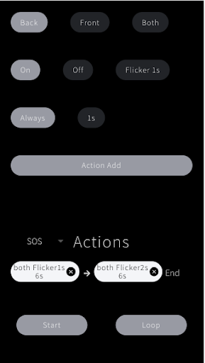 Android application Flash signal screenshort