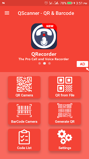 QR Scanner Pro App Screen 3