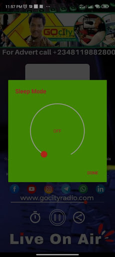 Android application GOCITY RADIO screenshort
