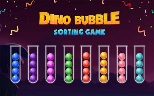Color Ball Sort Puzzle - Dino Bubble Sorting Game  APK screenshots 8
