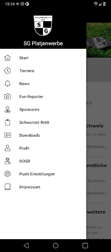SG Platjenwerbe e.V. Screen 3