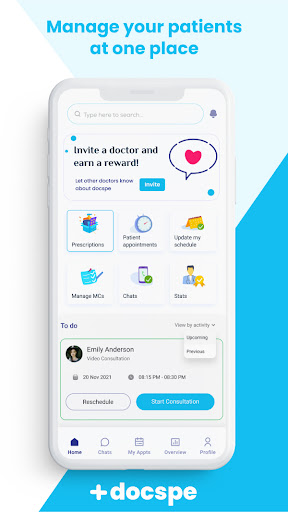 Android application Docspe - For Doctors screenshort