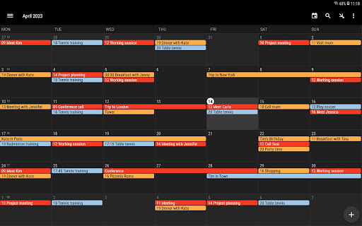 Screenshot of Simple Calendar - Plan Easily