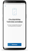 screenshot of Handelsbanken FI - Vahvista