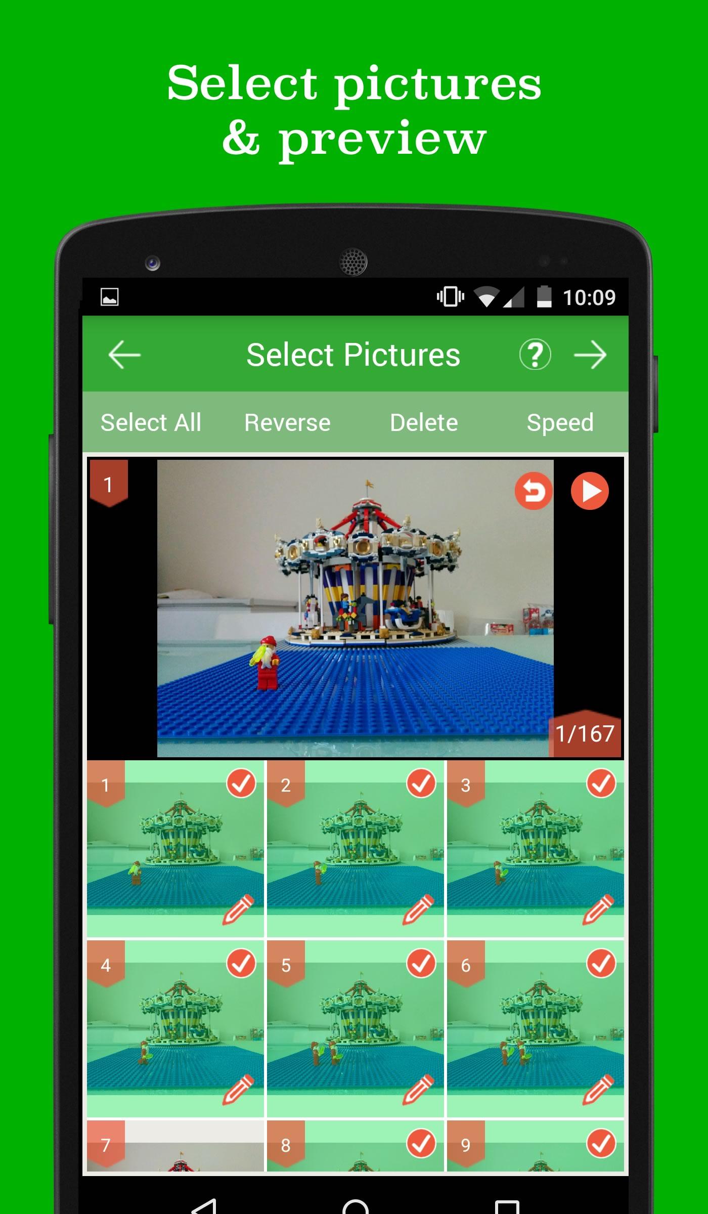 Android application PicPac Stop Motion & TimeLapse screenshort