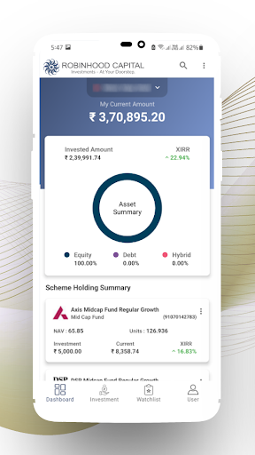 Robinhood Capital MF Screen 2