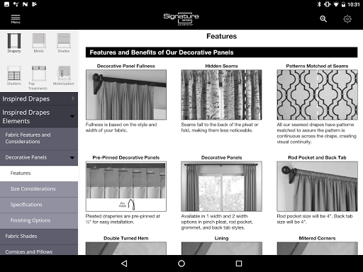 Signature Series Tools Screen 2