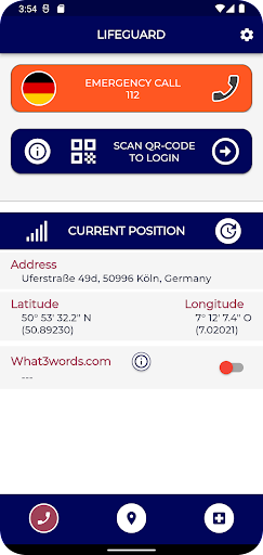 Android application Lifeguard screenshort