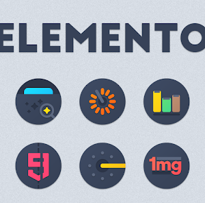 Elemento dark Icon Pack v1.4.5 [Patched]