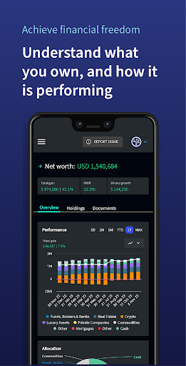 Android application Exirio: Investment Tracker screenshort