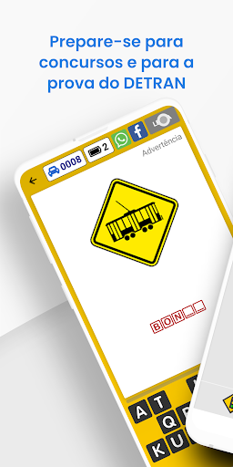 Android application Quiz Placas de Trânsito screenshort